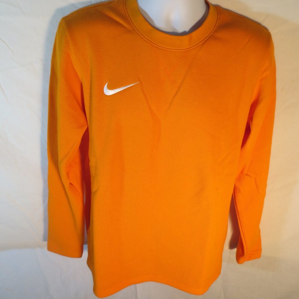 Nike Men's Crew Long Sleeve Top / Shirt -Thermal - DV6750 Med to XXL Orange NWT
